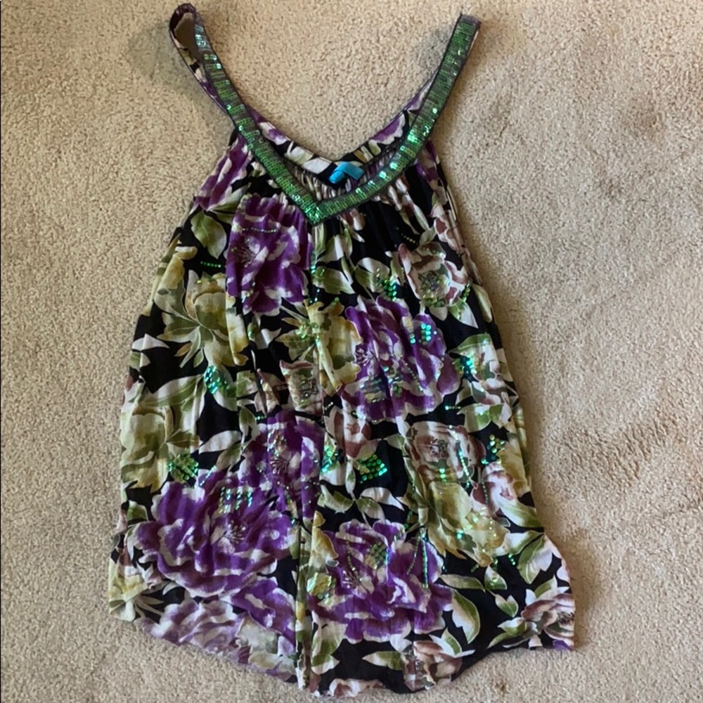 Free People sparkle tank top